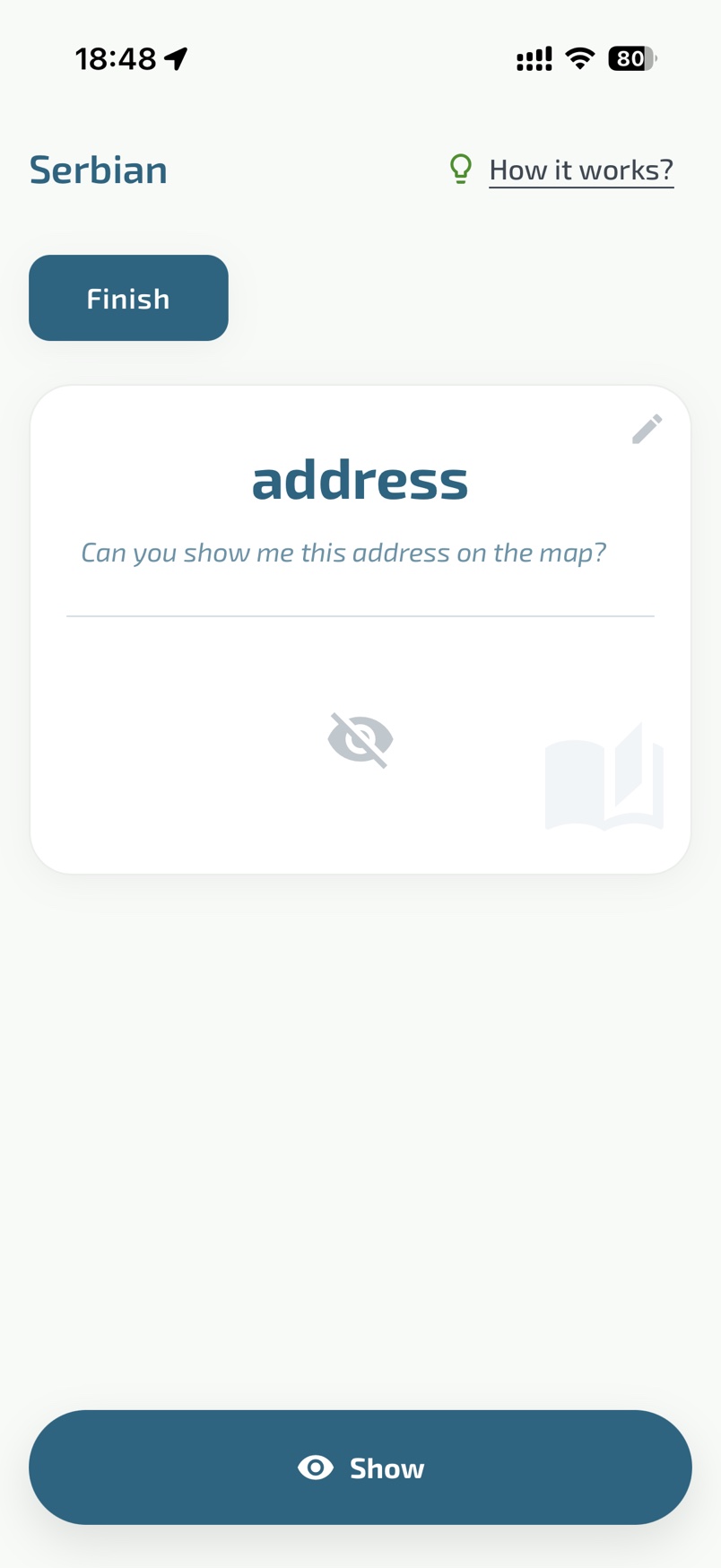 The word address in Rechi